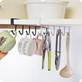 thumbnail image 4 of Cupboard Hook Kitchen Cabinet Door Shelf hook Kitchen Glass Mug cup Storage Hanging Rack wardrobe hanger Tie organizer rack, 4 of 13