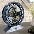 thumbnail image 6 of THE GEARS CLOCK Desk Clock with Real Moving Gears (wall clock)CA-LI_ 10 in Round Silver-Grey, 6 of 8