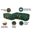 thumbnail image 3 of Covermates Keepsakes Garland Duffle Bag - Durable Polyester, Reinforced Handles, Fits up to 25 Foot Garland Depending on Thickness - Holiday Storage, Green, 3 of 9