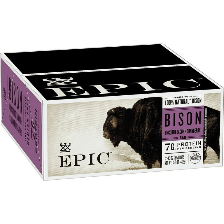 EPIC Bar Bison Uncured Bacon - Cranberry, Shop