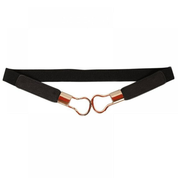 Leather Skinny Women Double Loop Belt Thin Waist Belts for Dress Decoration