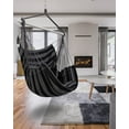 thumbnail image 2 of Hammock Chair Hanging Chair Swing Large Indoor with Anti-Slip Steel Spread Bar and Pocket-Max 500lbs-2 Cushions, Perfect for Bedroom,Outdoor,Patio, Porch,Backyard…, 2 of 6