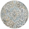 thumbnail image 2 of Addison Rugs Chantille Indoor/Outdoor Traditional Global Teal Machine Washable Round Rug, 8' x 8', 2 of 7