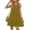 Army Green, variant on Halter Dress For Women Mini Sundress Lace Crochet Sleeveless Cover Ups A-Line Tiered Swing Summer Casual Dress