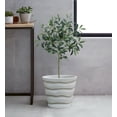 thumbnail image 6 of Mainstays Pottery 12in White Wave Ceramic Planter, 6 of 8