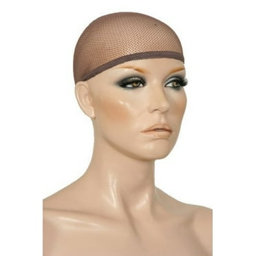 3 Pack Mesh Net Wig Cap Liner Dark Brown