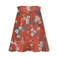thumbnail image 6 of Women's Summer Beach Skirts Sunflower Dress Pleated Ruffle Skirt Drawstring Adjustment Skirt, 6 of 6