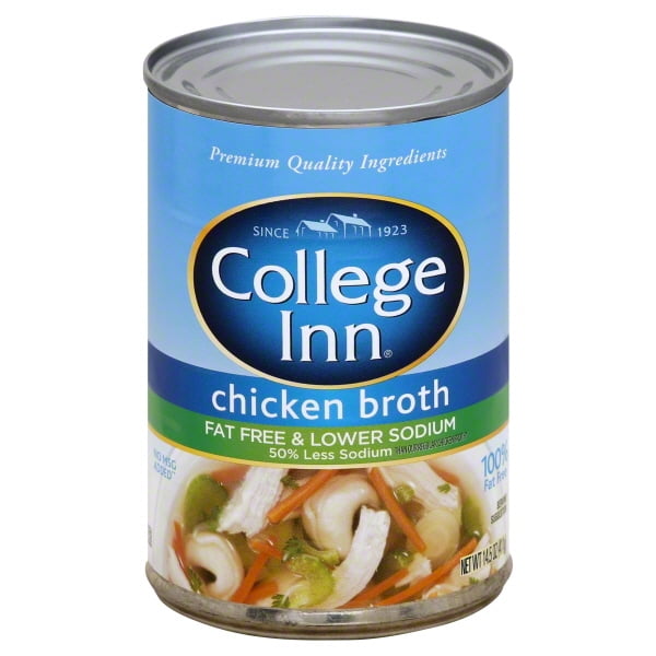 College Inn Fat Free & Lower Sodium Chicken Broth, 14.5 oz Walmart