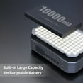 thumbnail image 3 of Portable LED Video Light Photography Fill Light 3000K-9500K IP65 Waterproof Built-in 10000mAh Battery Dual USB-A Outputs Type-C & Solar Charging APP Remote Control for Vlog Video Recordin, 3 of 7