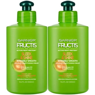Garnier, Fructis Sleek & Shine Intensely Smooth Leave-In Conditioner, 10.2  oz, Pack of 2 - Walmart.com