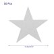 thumbnail image 2 of Recortes de Papel Estrella Unique Bargains Confeti Plata 5.3 Pulgadas Paquete de 50, 2 of 5