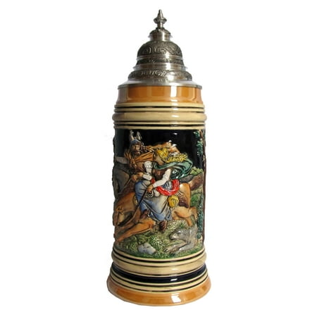 

German Beer Stein Cherusker stein 1 liter tankard beer mug