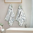 thumbnail image 4 of Coolnut Dinosaur Soft Hand Towels, 2 PcsAbsorbent Bath Towel Decorative Fingertip Towels for Bathroom Gym Spa Hotel Beach Swimming Pool,14.4"x 28.3", 4 of 6