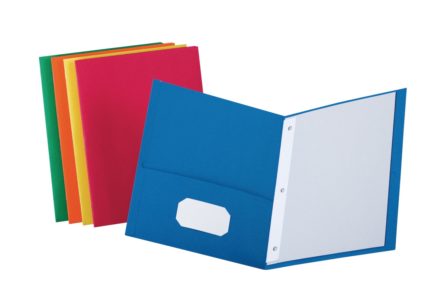 Chaiselong Foresee Hæl Oxford 2 Pocket Folders with Fasteners, Assorted Colors, Pack of 25 -  Walmart.com