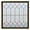 Bronze, variant on Mission 23.5" x 23.5" White New Construction Decorative Glass Window