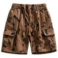 thumbnail image 1 of LSLJS Men's Summer Outdoors CasualHave Pockets Drawstring Sport Shorts Pants Gifts for Men, 1 of 2