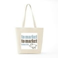 thumbnail image 6 of CafePress - To Market, To Market To Buy A Fat Pig - Unisex Canvas Tote Bag, Beige, 1-Piece, 6 of 7