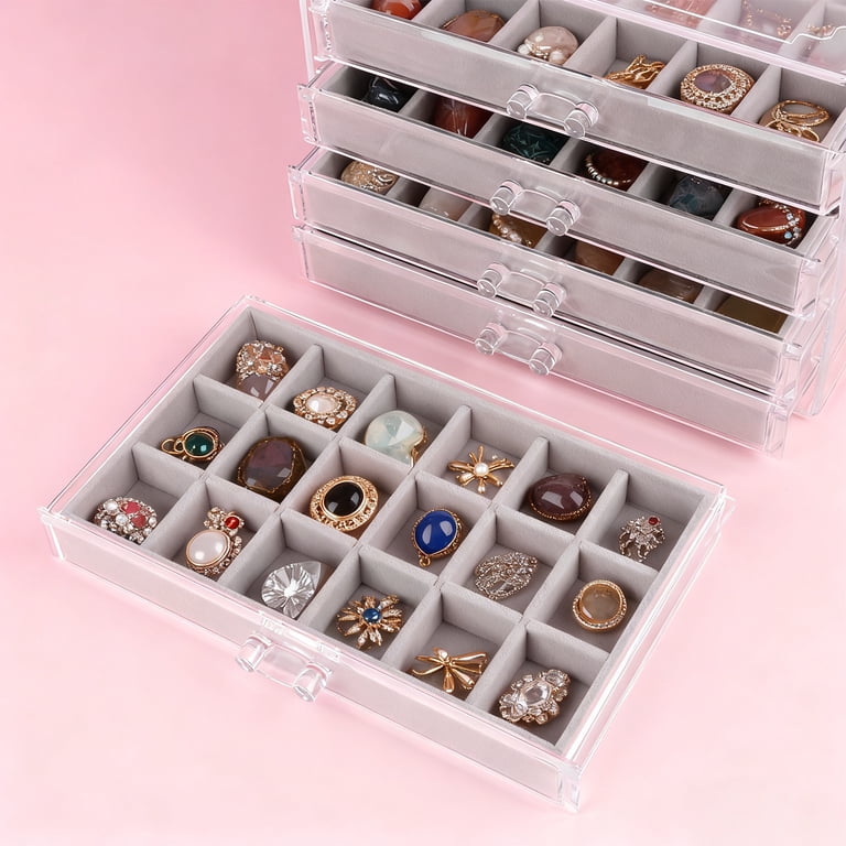 Giphtpoet Acrylic 5-Drawer Jewelry Organizer Box photo 4