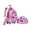 Pink Girl, variant on Kids Rolling Backpack for School Girls with Wheels Lunch Bag Pen Case Lightweight Wheeled Bookbag for Elementary Students Ages 6-8