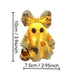thumbnail image 3 of BingTong Lighted Vintage Patchwork Ghost,Bow Light Up Ghost With Mini Pumpkin Candy Bucket,Vintage Halloween Patchwork Ghosts Lamp,For Rustic Fall Figurine Decoration D-Light, 3 of 7