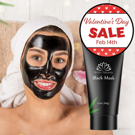 Blackhead Remover Mask, Blackhead Peel Off Mask, Black Face Mask by White Naturals, Charcoal Facial Mask For Deep Cleaning, Clear & Smooth Skin, Purifying &Detoxifying, Unclog Pores for Face & Nose