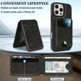 thumbnail image 5 of Allytechgroup 2 in 1 Wallet Case for Apple iPhone 14, Detachable Magnetic Cards Holder RFID Blocking [Compatible with Magsafe] Drop Protective Lightweight Phone Case for Women Men,Black, 5 of 11