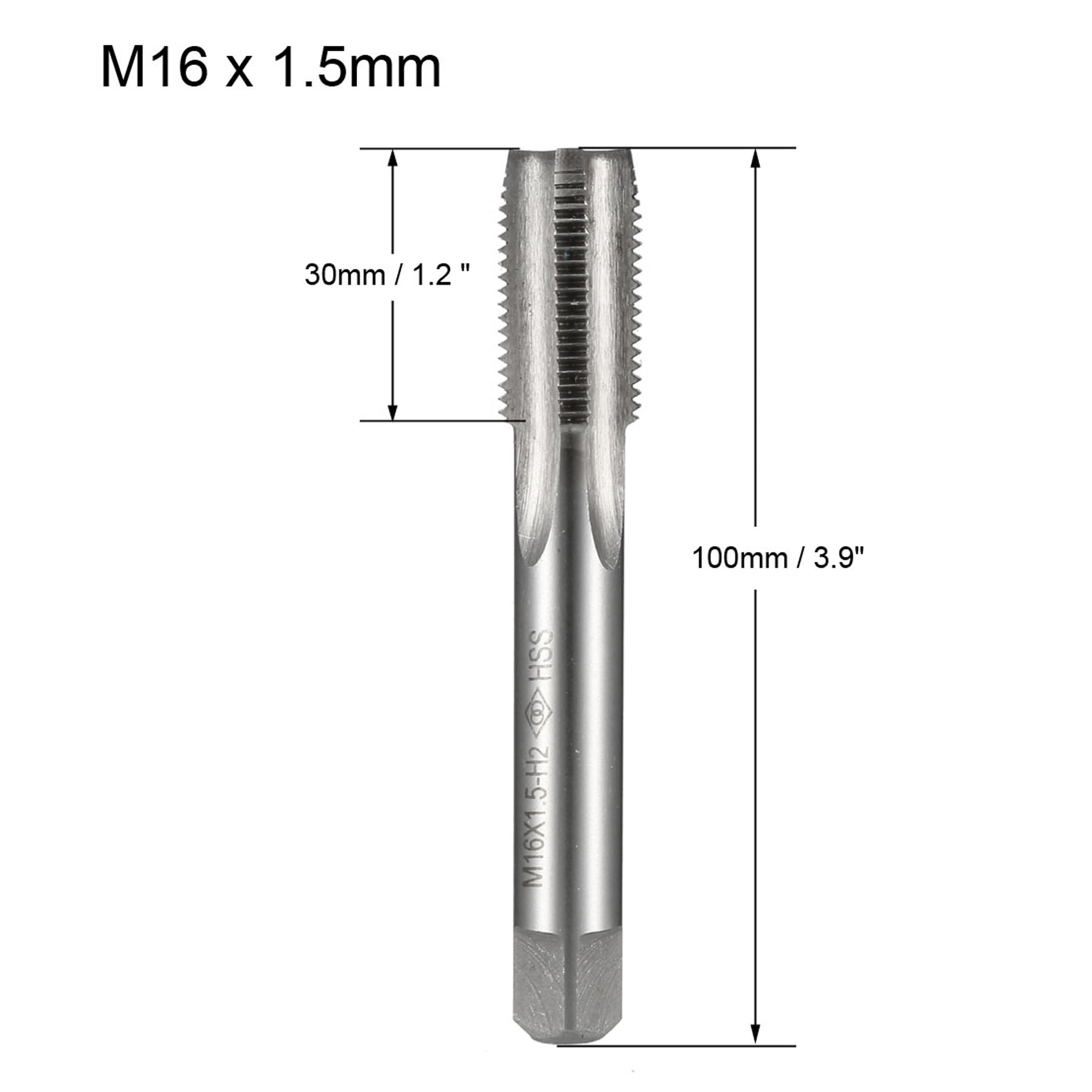 HSS 16mm x 2 Metric Taper & Plug Tap Right Hand Thread M16 x 2mm Pitch 