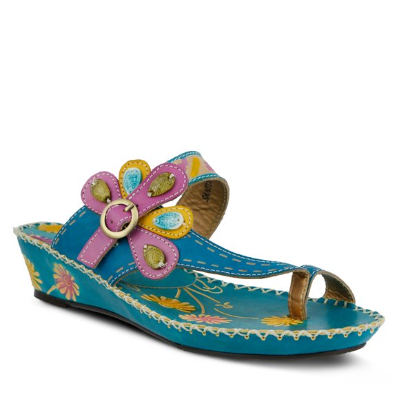 Spring Step L'Artiste Santorini Toe Ring Wedge Sandals