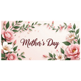 thumbnail image 2 of Mother's Day Floral Banner with Butterflies and Roses for Backdrop Decoration Party Supplies Home Decor Event Background Celebration, 2 of 3