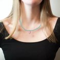 thumbnail image 4 of SIfdSeng Collier Pendentif Cœur Bleu Rose Collier Fée Chaîne Pendentif Bijoux pour Femmes Filles, 4 of 7