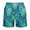 Sky Blue, variant on BUWTTED Men's Shorts Casual Hawaiian Print Lightweight Summer Beach Outdoor Walking Comfortable Stretch Elastic Waist Shorts L