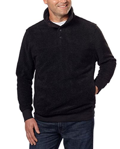 Jachs Mens Cabin Sherpa Fleece Mock 