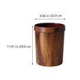 thumbnail image 2 of CNKOO 1Pc Woodgraining Container Vintage Trash Can Imitated Solid Wood Trash Can, 2 of 6