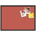 thumbnail image 2 of PinPix 34x24 Custom Cork Bulletin Board Crimson Pastel Poster Board Has a Fabric Style Canvas Finish, Framed in Crimson Pastel, by ArtToFrames (PinPix-1807), 2 of 5