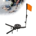 thumbnail image 3 of 2pcs Ice Fishing Rod Tip Up Outdoor Winter Fishing Equipment Gears Tip Up Strikes Indicators with Poles Flags for Angler, 3 of 9