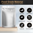 thumbnail image 3 of Muka 50 PCS Mylar bags, Food Grade Aluminum Foil Stand Up Pouch, 6X9 inch Heat Sealing Cooking Food Pouches for Long Term Food Storage, 3 of 6