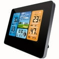 thumbnail image 4 of Weather Station Wireless Indoor Outdoor Thermometer - Digital Weather Thermometer with Atomic Clock Temperature Humidity Monitor with Calendar, 4 of 6