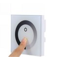 thumbnail image 1 of DC 12V-24V Touch Panel LED Light Dimmer Smart Controller Wall Mounted Switch (White), 1 of 5