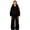 Black, variant on Gunia Teen Girls Fleece Hoodie And Wide Leg Pants 2 Piece Athletic Outfits Set Tracksuit Fall Winter Clothes,Size 7-12 Years