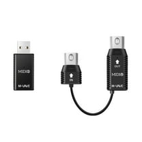 Wireless MIDI Transmission System Ultra Low Latency, USB Bluetooth Option for MIDI Controller Mac, iOS, Windows, 5-PIN DIN Interface Wireless MIDI Keyboard Instrument Synthesizer