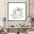 thumbnail image 2 of Designart 'Bouquet of Flowers and Perfume Bottle II' Traditional Framed Canvas Wall Art Print, 2 of 5
