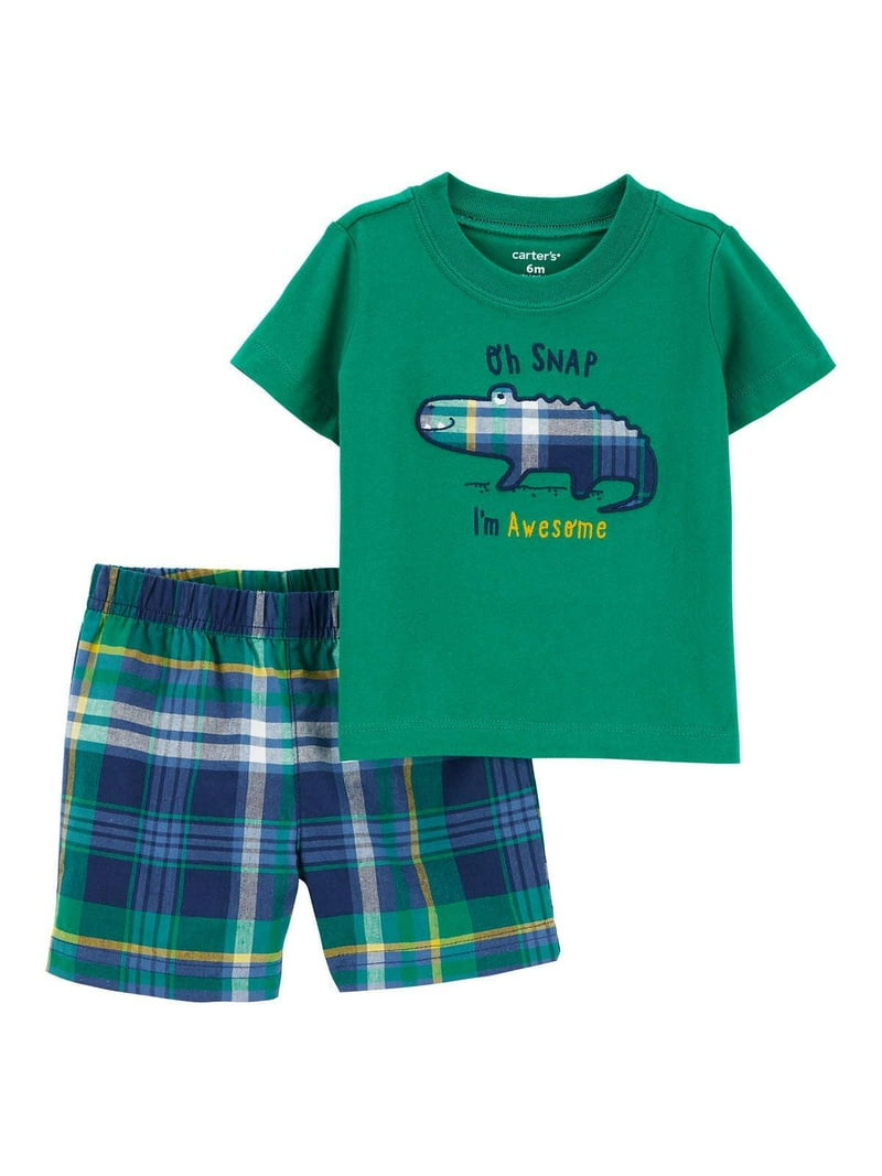 Carter's Baby Boy's Piece Short Sleeve Shirts Shorts Outfit