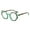 Green, variant on Polygon Blue Light Blocking Reading Glasses Oversized Brown Tortoiseshell Presbyopic Glasses Stylish Candy Color Spring Hinge Readers
