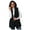 Black, variant on Aayomet Winter Coats For Women Women's Fall Wool Peacoat Shawl Collar Irregular Plaid Jacket with Belt,Beige XL