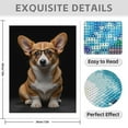 thumbnail image 3 of Diamond Art Kit for Adults, Adorable Corgi With Glasses Diamond Painting for Adults Beginners, 5D DIY Diamond Art Painting Kits, Colorful Diamond Painting Craft for Home Decor 12x16, 3 of 7