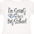 thumbnail image 4 of Inktastic Heart New Big Sister Girls Long Sleeve Baby Bodysuit, 4 of 5