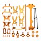 thumbnail image 5 of Ounissouiy 19 unids/set RC vehículo brazo engranaje asiento surtido Metal vehículos absorbentes automóvil automóvil juguetes accesorio Kits de construcción modelo Oro, 5 of 6
