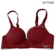 thumbnail image 1 of Sujetador sin costuras para mujer, ropa interior inalámbrica con letras, copa fina, sujetador Hacer subir para niñas, rojo vino, 34 / 75AB Advancent AP001148-18B, 1 of 7