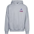 thumbnail image 2 of Men's Levelwear Gray Atlanta Braves City Connect Contact Baseline Pullover Hoodie, 2 of 3
