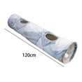 thumbnail image 4 of Túnel plegable para gatos con luz fluorescente, escondite interactivo para gatos, cama para mascotas Líneas Irregulares, 4 of 9